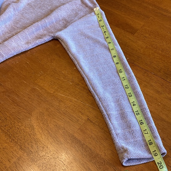 by Anthropologie Womens Size XS Chenille Dusty Pink Striped Sweater Velour Soft - Picture 10 of 10